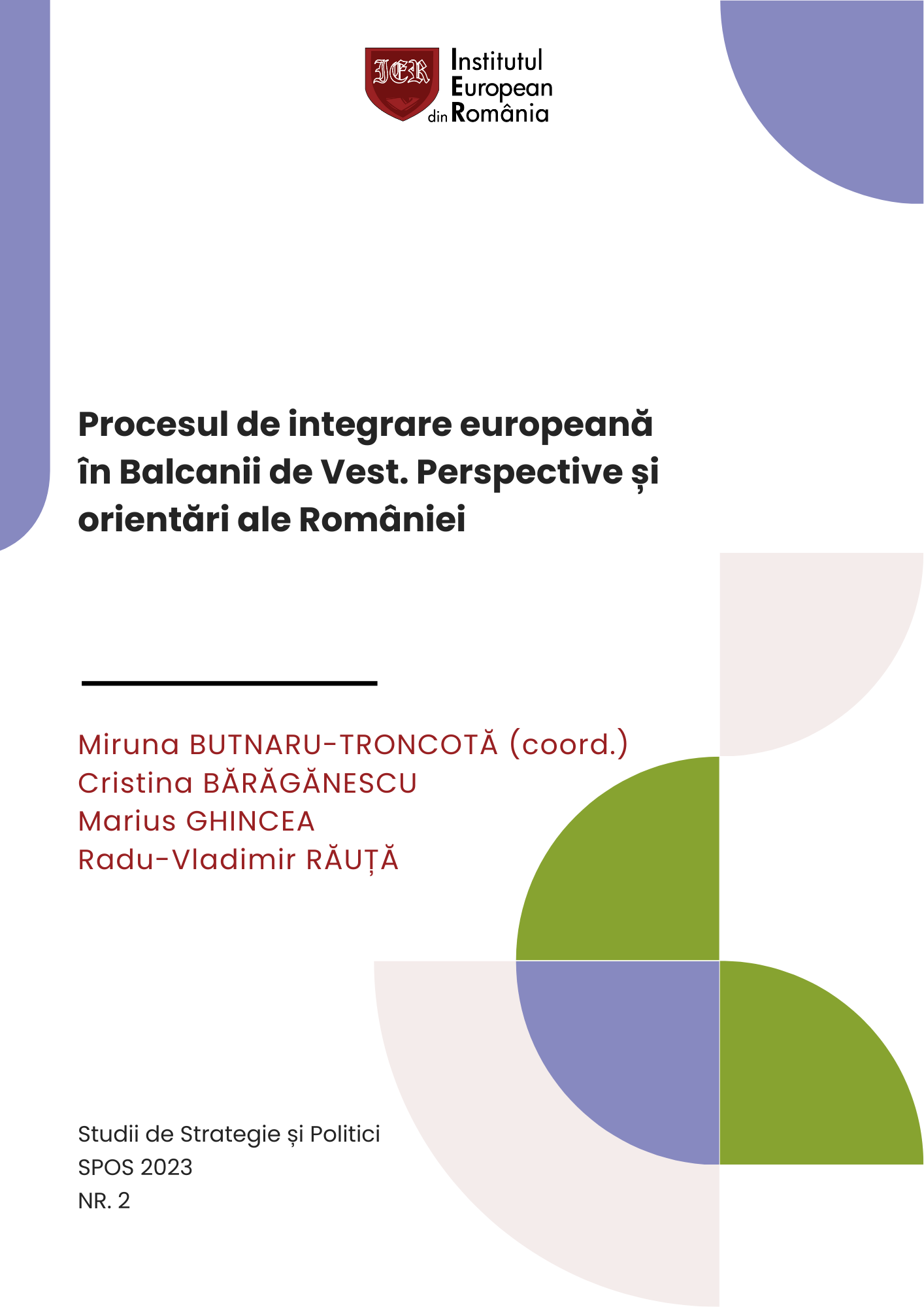 SPOS 2023 – Procesul de integrare europeană în Balcanii de Vest. Perspective și orientări ale României